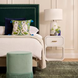 Manhattan 160x150cm Queen Bedhead - Teal Velvet - OUTLET NSW