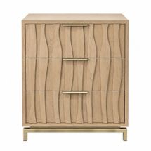 Ari 80cm 3 Drawer Chest - Natural Oak - OUTLET NSW