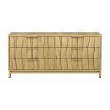 Ari 160cm 6 Drawer Chest - Antique Gold - OUTLET NSW