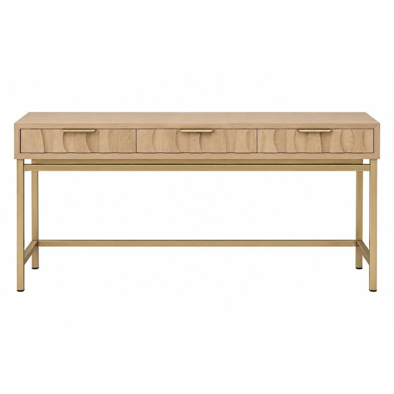 Ari 160cm Console Table - Natural Oak - OUTLET NSW