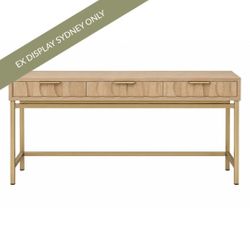 Ari 160cm Console Table - Natural Oak - OUTLET NSW