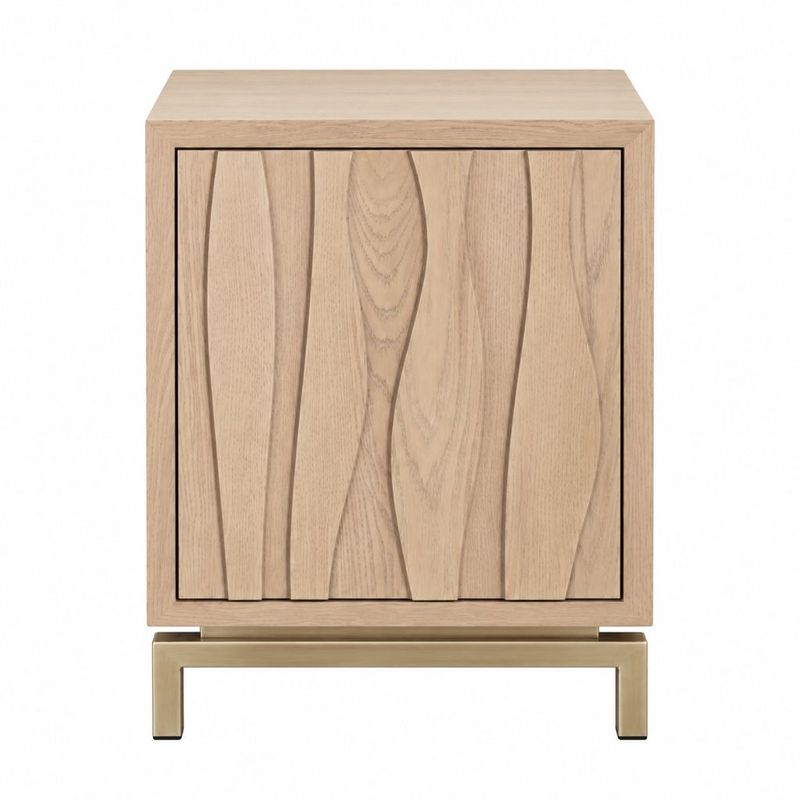 Ari 40x60cm Bedside Table - Natural Oak - OUTLET NSW