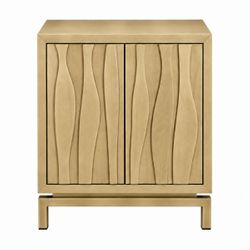 Ari 60x65cm Bedside Table - Antique Gold - OUTLET NSW