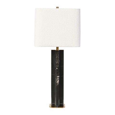 Munich Marble Table Lamp - Charcoal