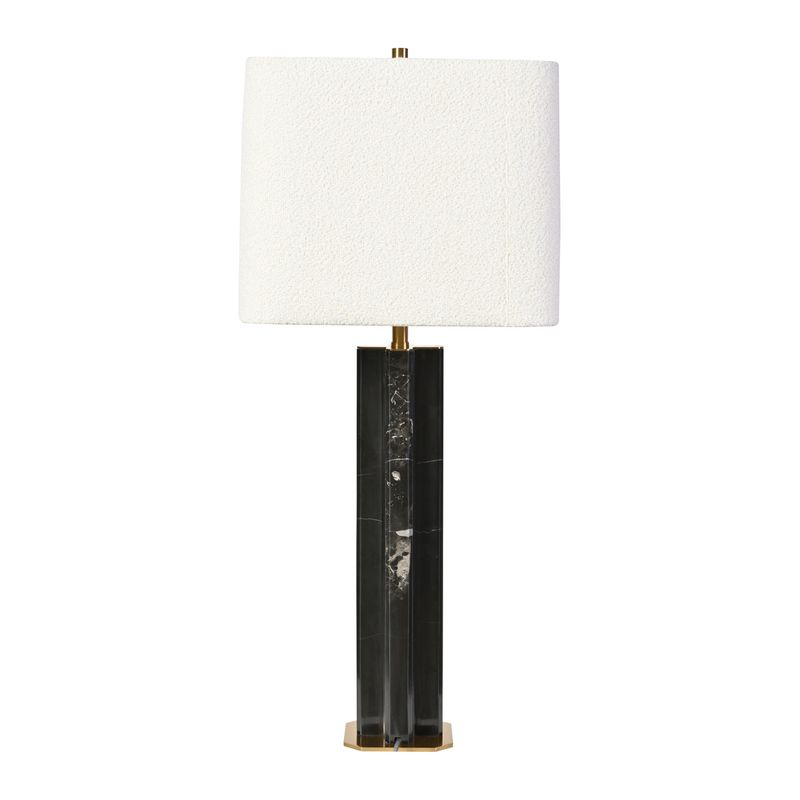 Munich Marble Table Lamp - Charcoal