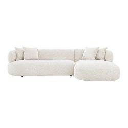 Greenwich Modular 3 Seater Sofa w Right Chaise - Off White