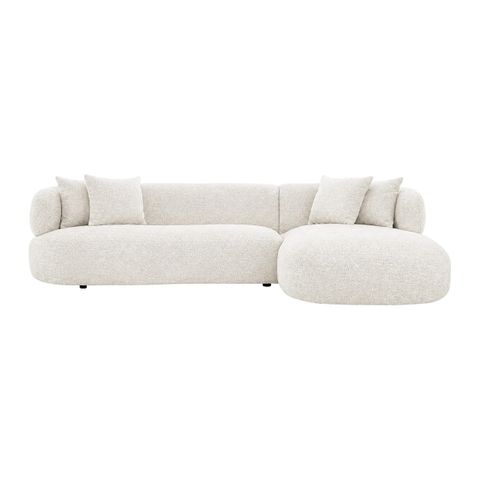 Greenwich Modular 3 Seater Sofa w Right Chaise - Off White