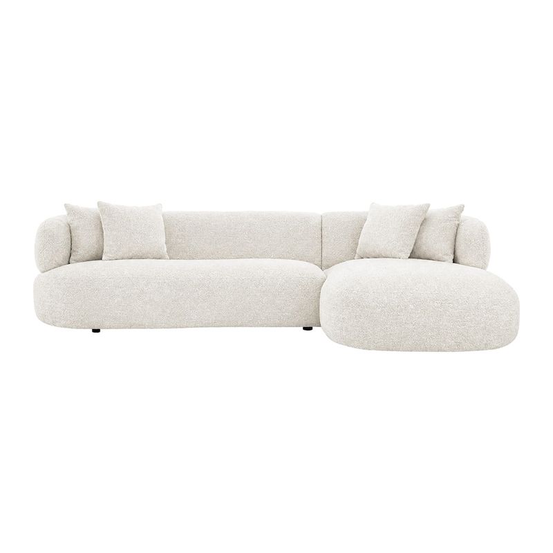 Greenwich Modular 3 Seater Sofa w Right Chaise - Off White