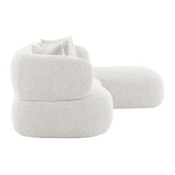Greenwich Modular 3 Seater Sofa w Right Chaise - Off White