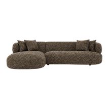 Greenwich Modular 3 Seater Sofa w Left Chaise - Espresso