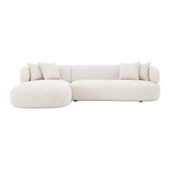 Greenwich Modular 3 Seater Sofa w Left Chaise - Off White