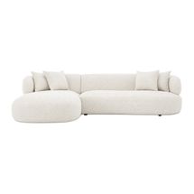 Greenwich Modular 3 Seater Sofa w Left Chaise - Off White
