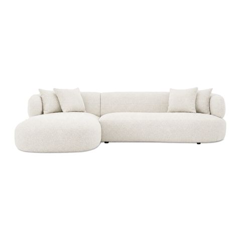 Greenwich Modular 3 Seater Sofa w Left Chaise - Off White