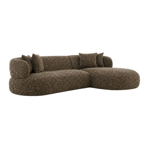 Greenwich Modular 3 Seater Sofa w Right Chaise - Espresso
