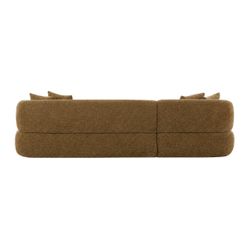 Greenwich Modular 3 Seater Sofa w Left Chaise - Chestnut