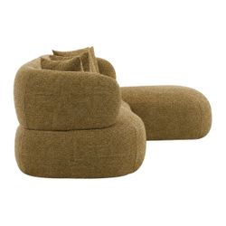 Greenwich Modular 3 Seater Sofa w Right Chaise - Chestnut