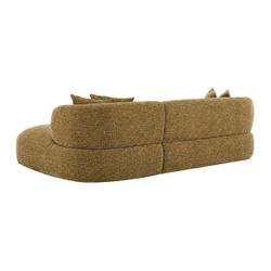 Greenwich Modular 3 Seater Sofa w Right Chaise - Chestnut