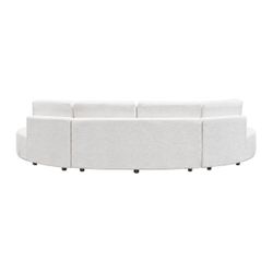 Oriel Modular 5 Seater Sofa - White Chenille