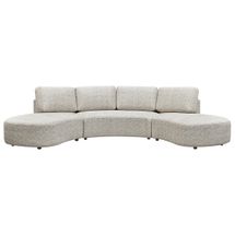 Oriel Modular 5 Seater Sofa - Speckle Brown Boucle