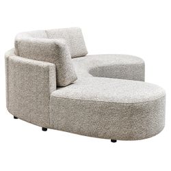 Oriel Modular 5 Seater Sofa - Speckle Brown Boucle