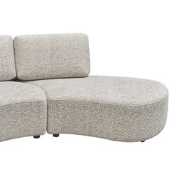 Oriel Modular 5 Seater Sofa - Speckle Brown Boucle