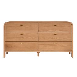 Chisholm 160cm 6 Drawer Chest - Natural Oak  - OUTLET NSW