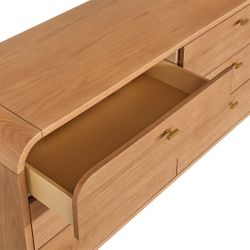 Chisholm 160cm 6 Drawer Chest - Natural Oak  - OUTLET NSW