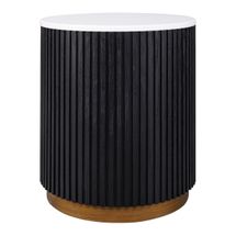 Mason Round Side Table - Black - OUTLET NSW