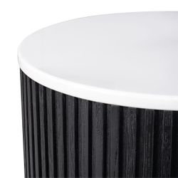 Mason Round Side Table - Black - OUTLET NSW