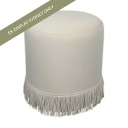 Nemi Stool - Ivory Velvet - OUTLET NSW