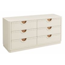 Sandy 160cm 6 Drawer Chest - OUTLET NSW