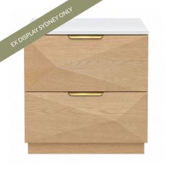 Bijou 60x60cm Bedside Table - OUTLET NSW
