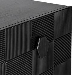 Alton 96cm 3 Drawer Chest -  Black