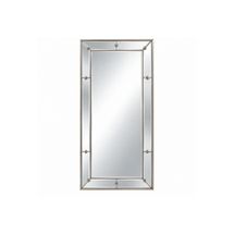 Constance 100x210cm Rectangle Floor Mirror - Antique Silver - OUTLET NSW