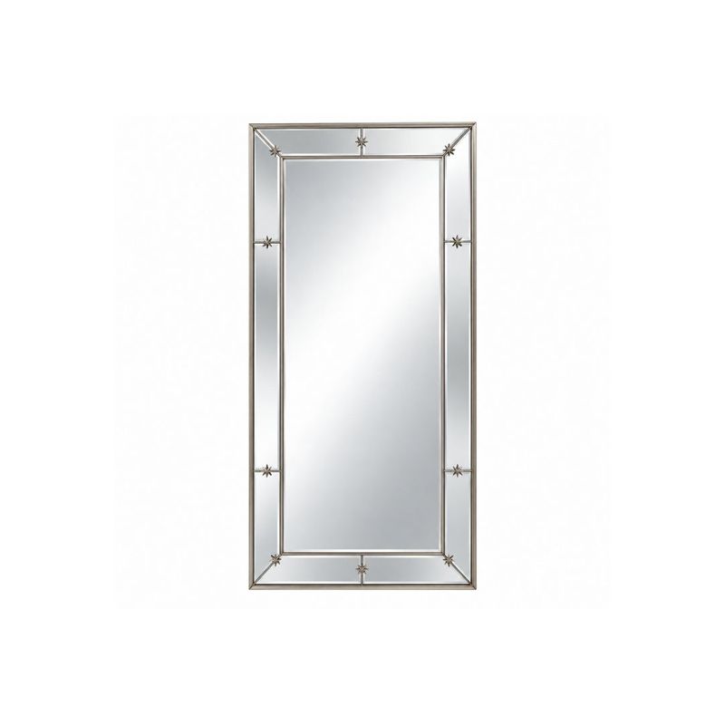 Constance 100x210cm Rectangle Floor Mirror - Antique Silver - OUTLET NSW