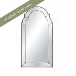 Constance 100x210cm Arch Floor Mirror - Antique Gold - OUTLET NSW