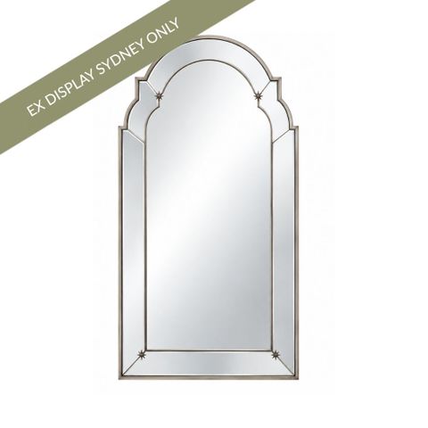 Constance 100x210cm Arch Floor Mirror - Antique Gold - OUTLET NSW