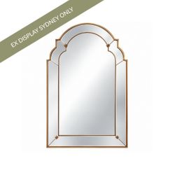 Constance 68x172.5cm Arch Wall Mirror - Antique Silver - OUTLET NSW
