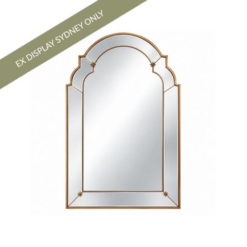 Constance 68x172.5cm Arch Wall Mirror - Antique Silver - OUTLET NSW