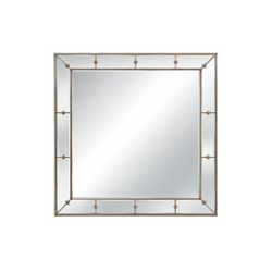 Constance 100x100cm Square Wall Mirror - Antique Silver - OUTLET NSW