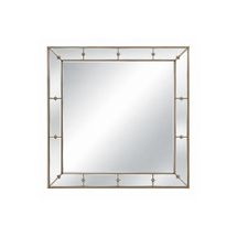 Constance 100x100cm Square Wall Mirror - Antique Silver - OUTLET NSW