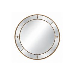 Constance 100x100cm Round Wall Mirror - Antique Gold - OUTLET NSW