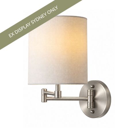 Leiden Wall Sconce - Brushed Nickel - OUTLET NSW
