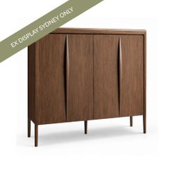 Brianna 50x60cm 2 Drawer Bedside Table - OUTLET NSW