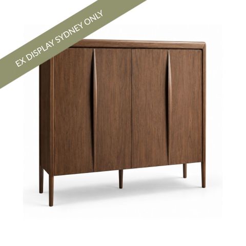 Brianna 50x60cm 2 Drawer Bedside Table - OUTLET NSW