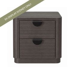 Sandy 50x50cm Bedside Table - Black - OUTLET NSW