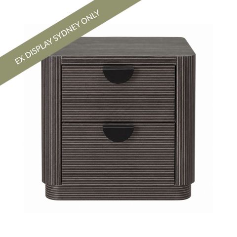 Sandy 50x50cm Bedside Table - Black - OUTLET NSW