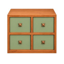 Chester 55x51cm Oak Bedside Table &ndash; Walnut - OUTLET NSW