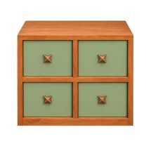 Chester 55x51cm Oak Bedside Table &ndash; Walnut - OUTLET NSW