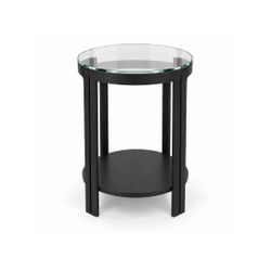 Bonnie Round Side Table - Black - OUTLET NSW